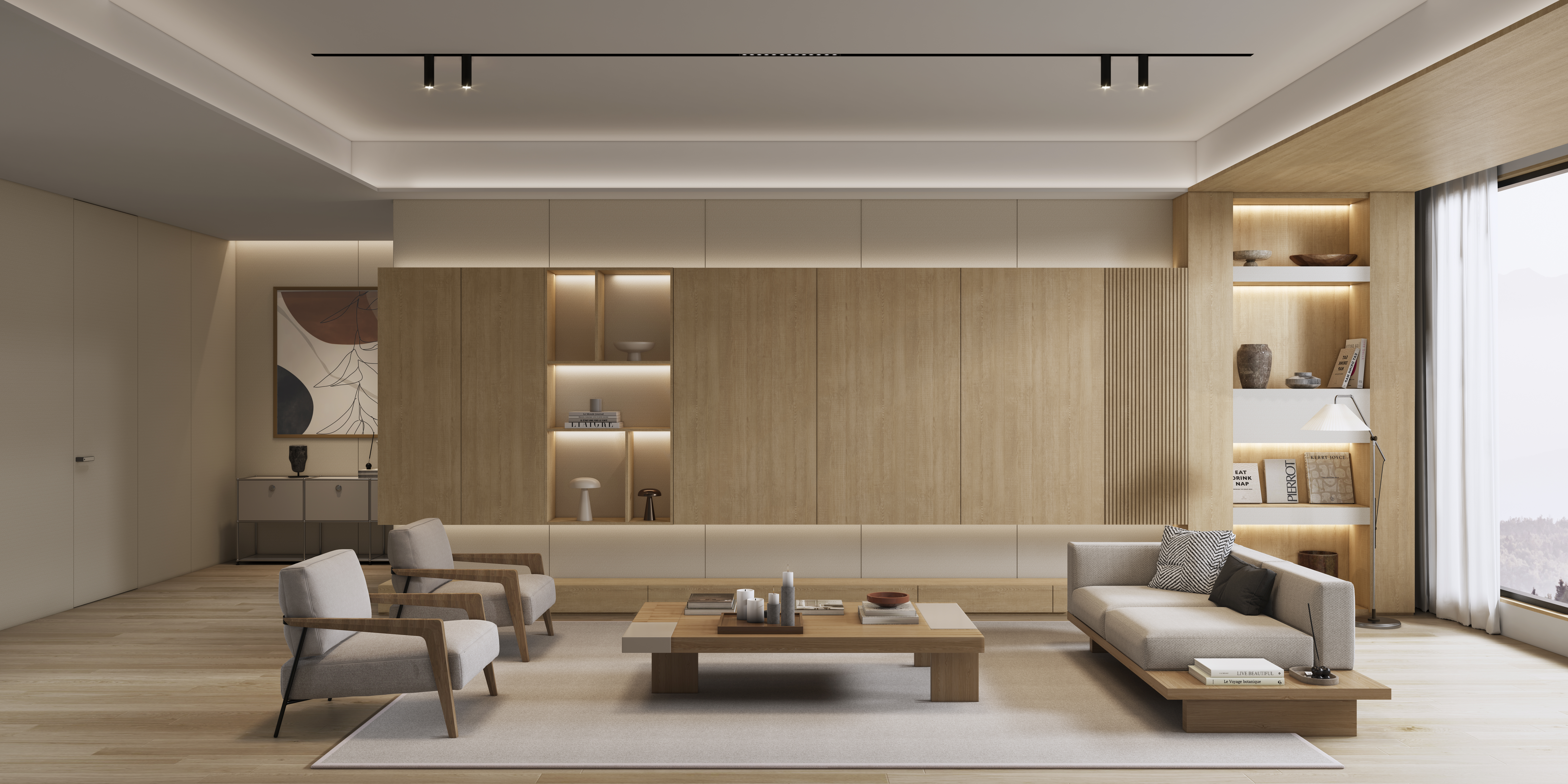 SL1107荔花浅橡+SL2101灰釉纤云