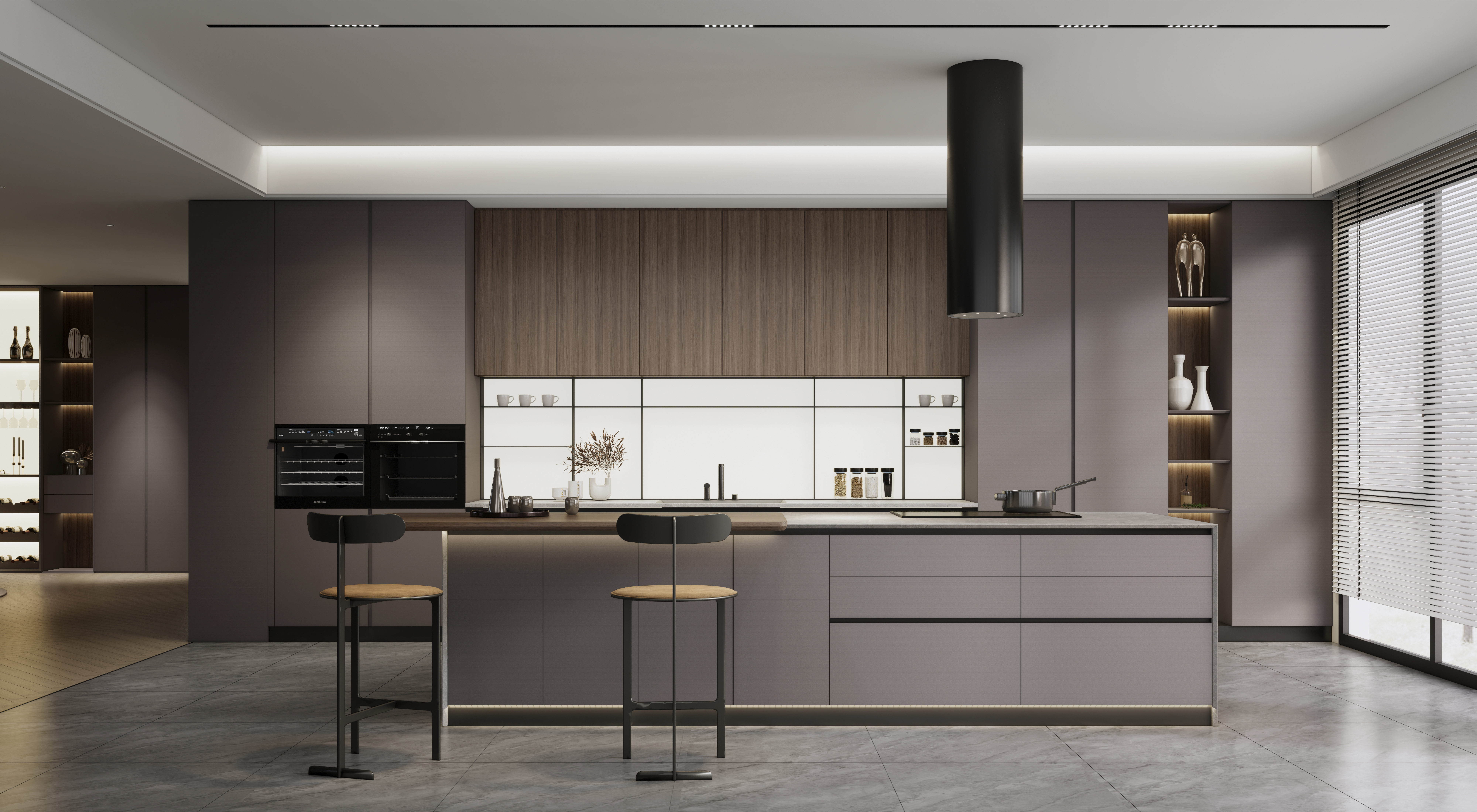 SL2102墨黑纤云+SL1120鎏沙胡桃