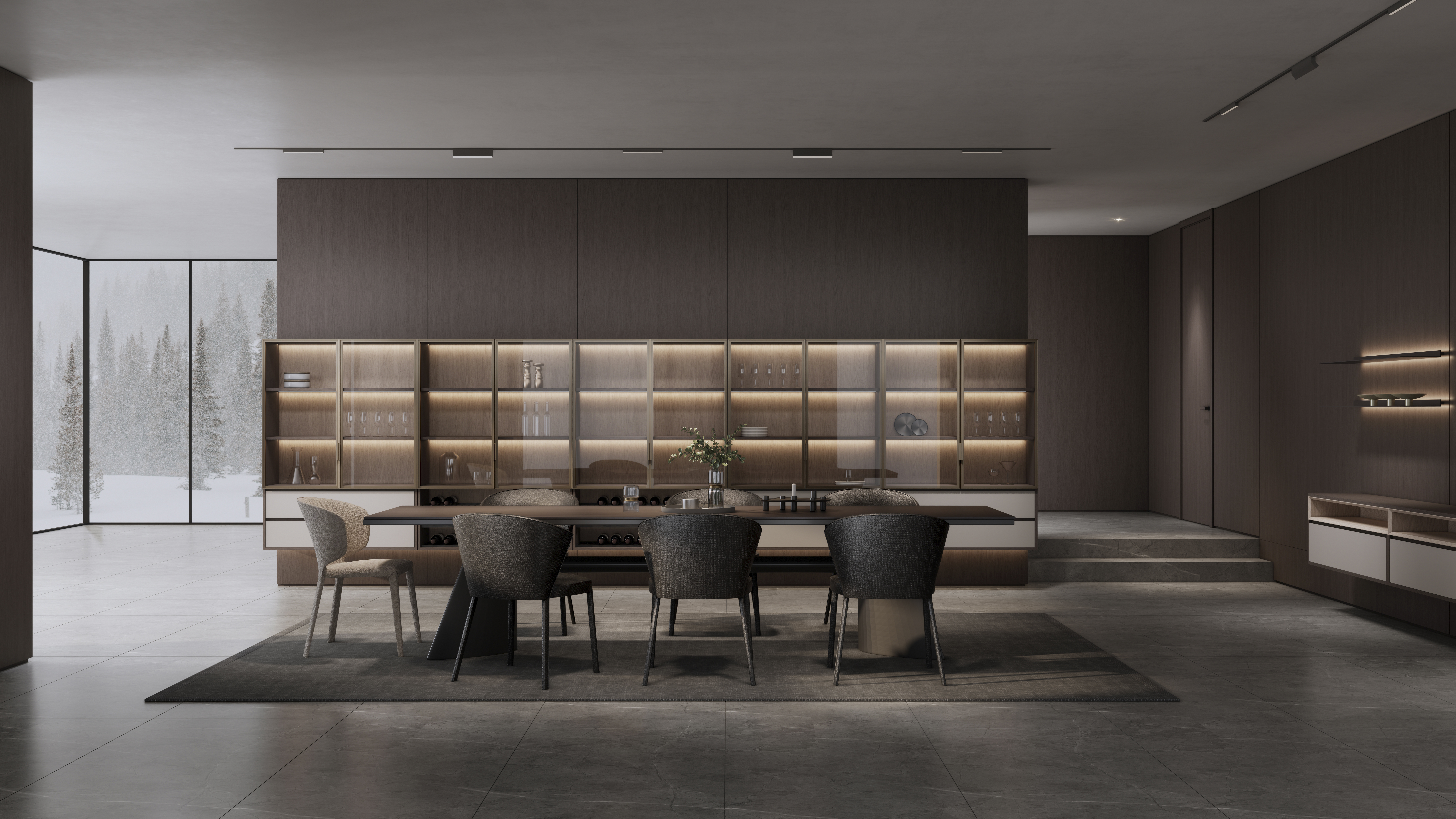 SL1103芳华棕橡+SL1102芳华褐橡+SL6101奶白