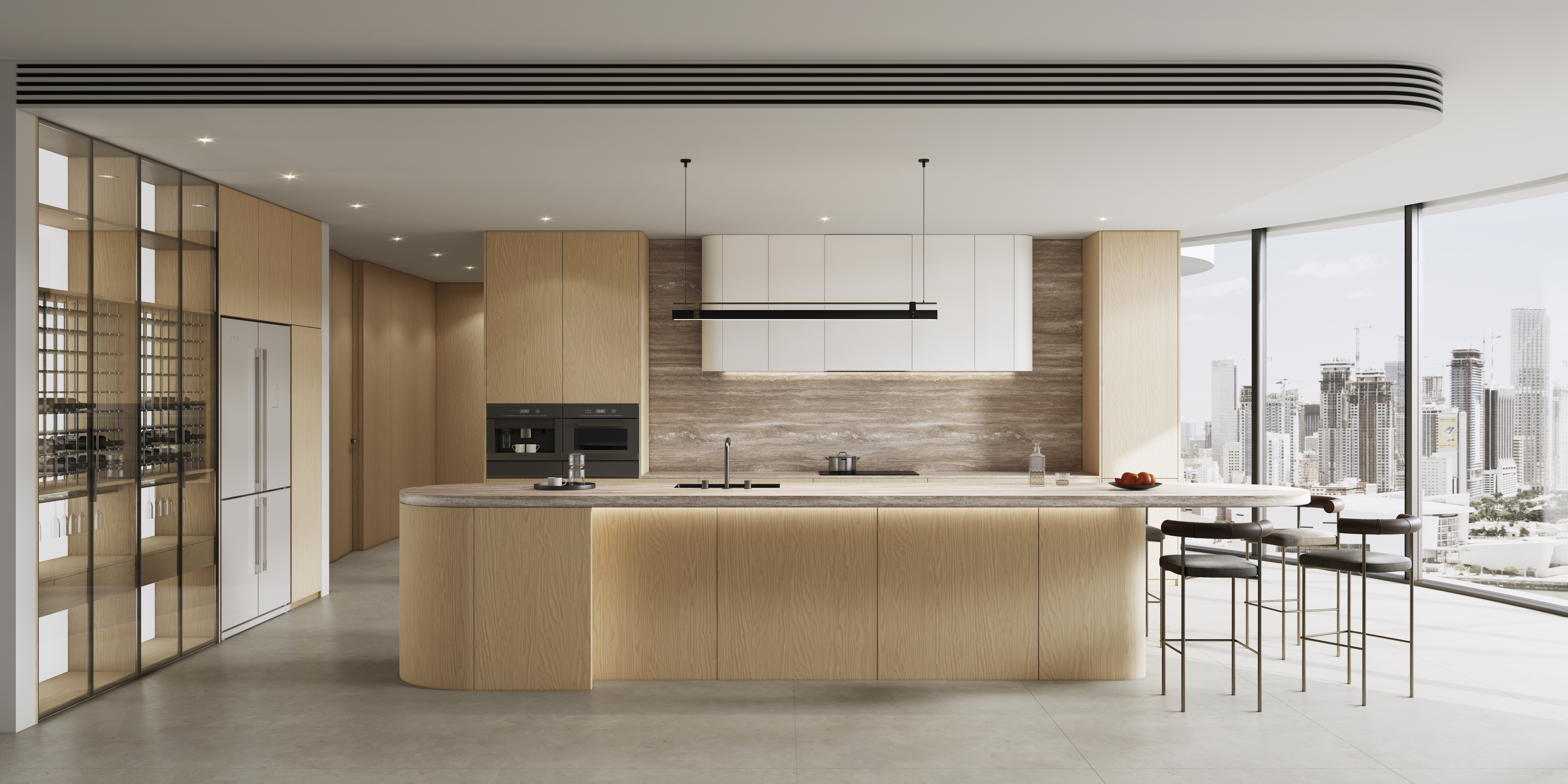 SL1125艾朦黄松木+SL6104馥白+SL5105琮翡石纹